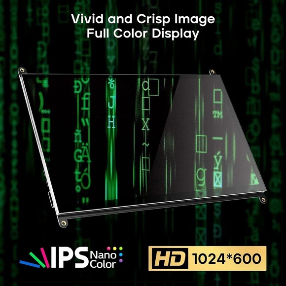 ROADOM 7" Capacitive Touch Screen Monitor For Raspberry Pi 1024×600 - Picture 3 of 7